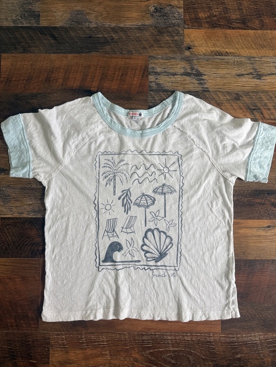 Sundry Tops - French Cote Sundry Graphic Boyfriend Tee